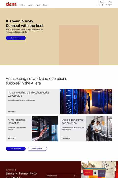 Ciena Homepage 1440px