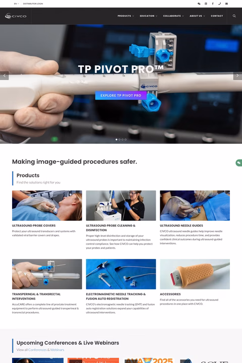 Civco-Medical-Solutions Homepage 1440px