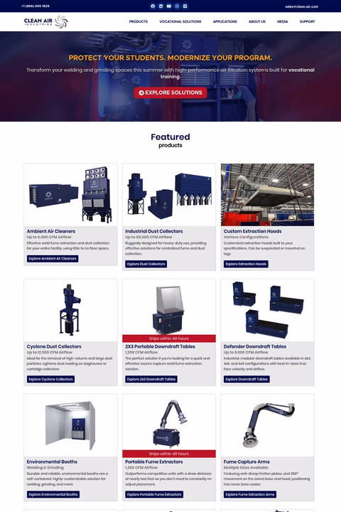 Clean-Air-America Homepage 1440px