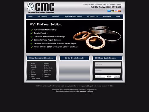 Cmc-Pump-Parts Homepage 1440px