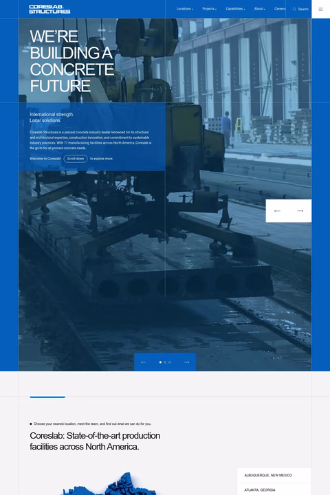 Coreslab-Structures Homepage 1440px