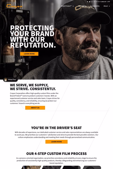 Crayex Homepage 1440px