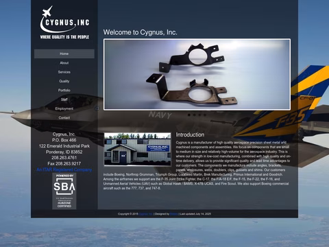 Cygnus Homepage 1440px