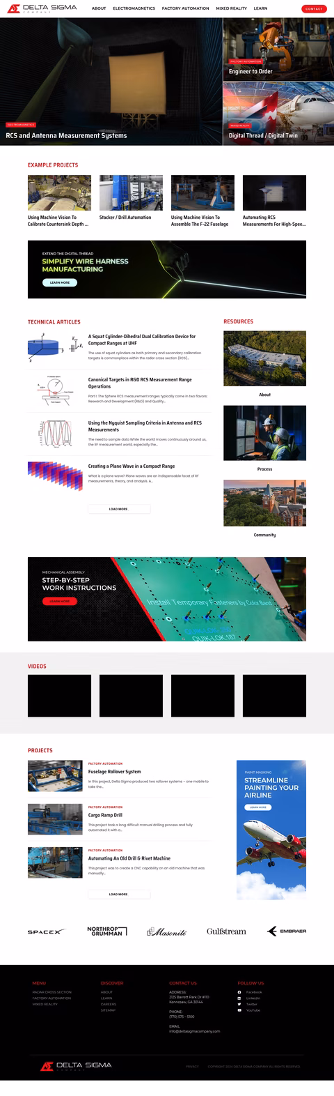 Delta-Sigma-Company Homepage 1440px