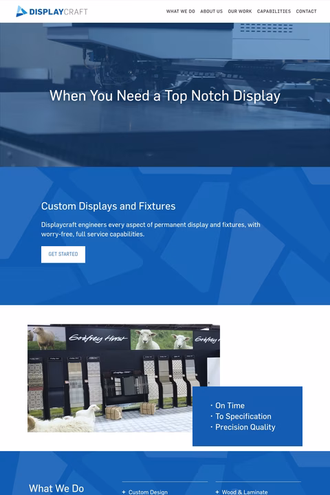 Displaycraft Homepage 1440px