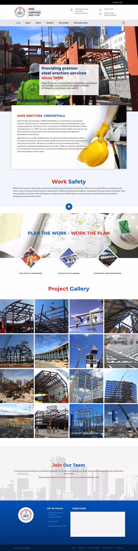 Dixie-Erectors Homepage 1440px