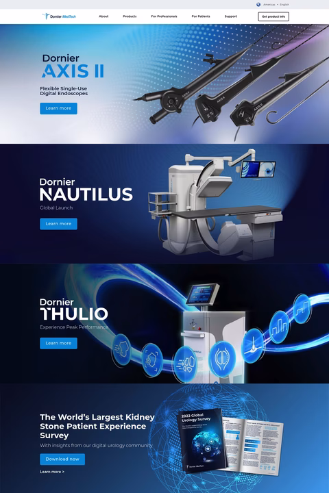 Dornier-Medtech Homepage 1440px