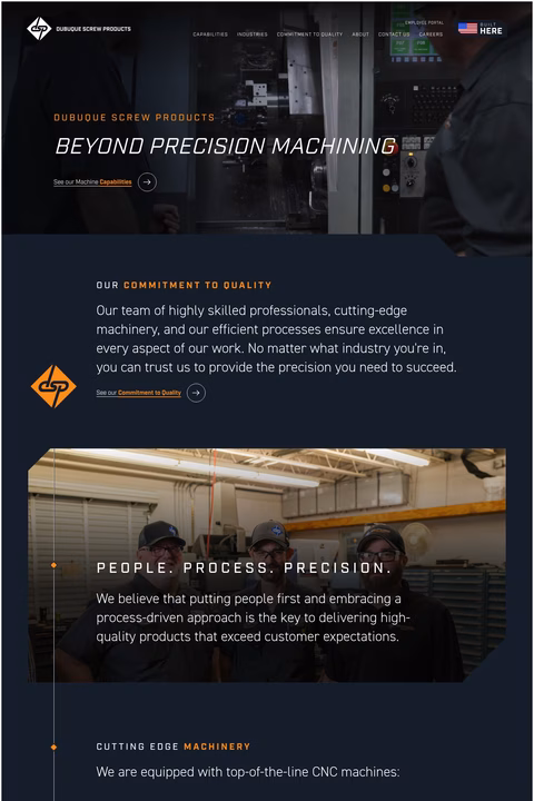 Dubuque-Screw-Products Homepage 1440px