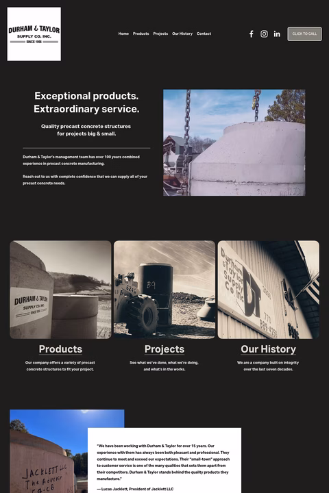 Durham-Taylor-Supply Homepage 1440px