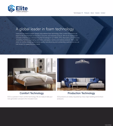 Elite-Comfort-Solutions Homepage 1440px