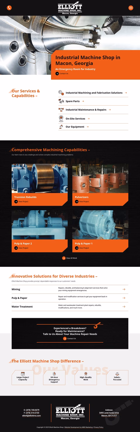Elliott-Machine-Shop Homepage 1440px