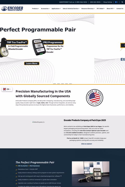 Encoder-Products-Company Homepage 1440px