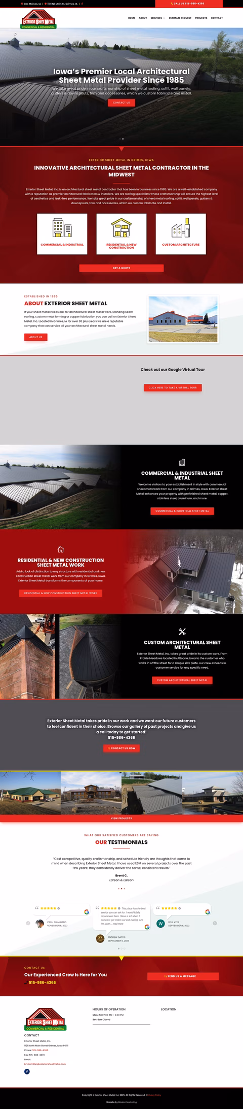 Exterior-Sheet-Metal Homepage 1440px