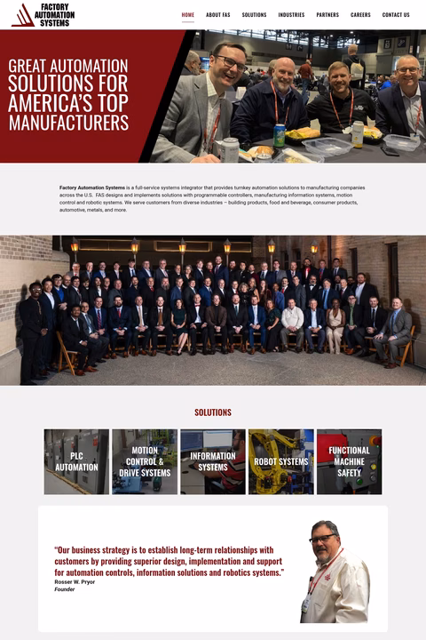 Factory-Automation-Systems Homepage 1440px