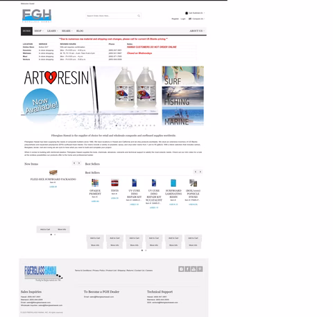 Fiberglass-Hawaii Homepage 1440px