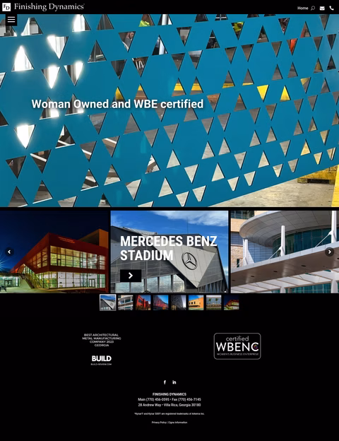 Finishing-Dynamics Homepage 1440px