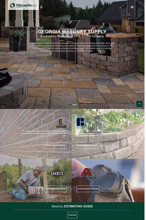 Georgia-Masonry-Supply Homepage 1440px