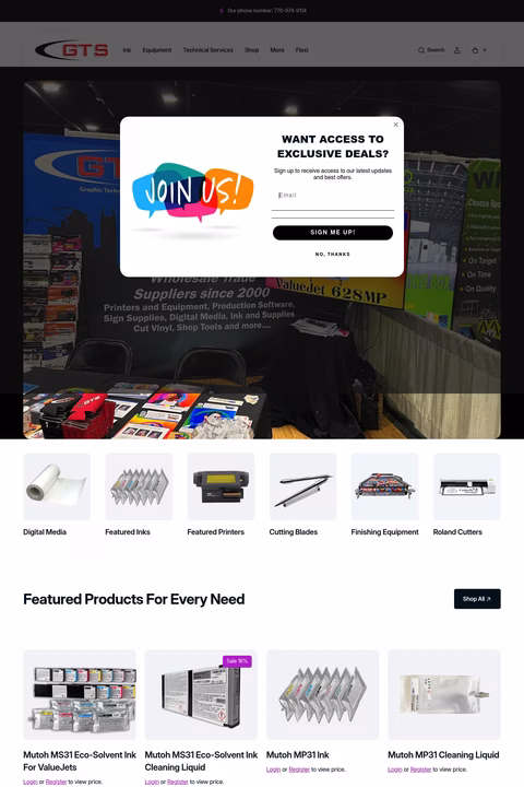 Graphic-Technology-Solutions Homepage 1440px