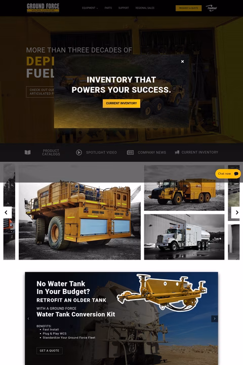 Ground-Force-Worldwide Homepage 1440px