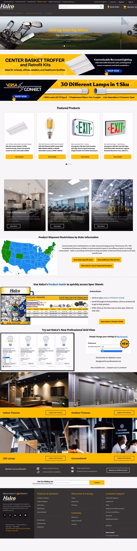 Halco-Lighting Homepage 1440px