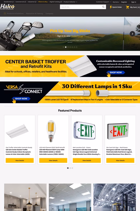 Halco-Lighting Homepage 1440px