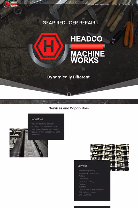 Headco-Machine-Works Homepage 1440px