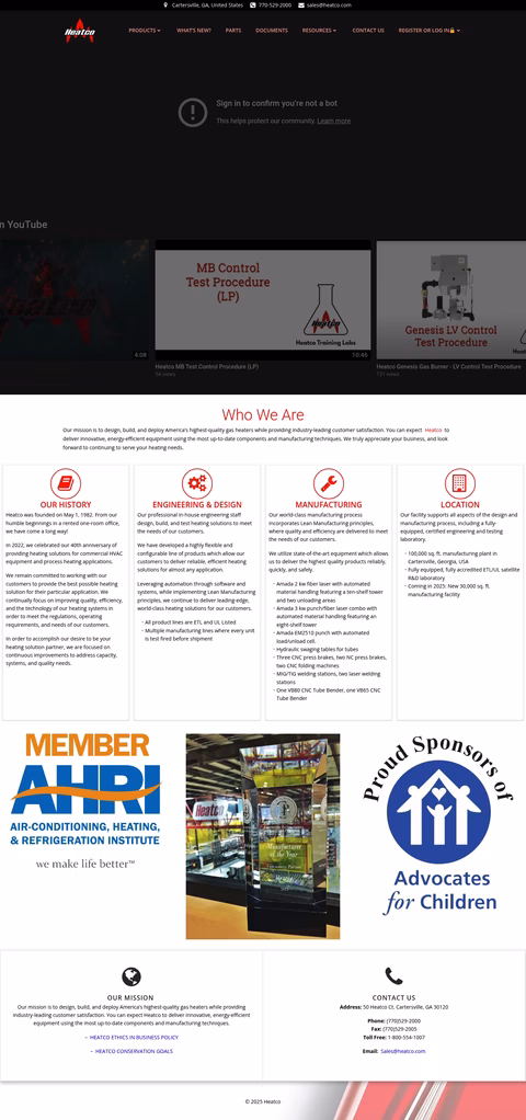 Heatco Homepage 1440px