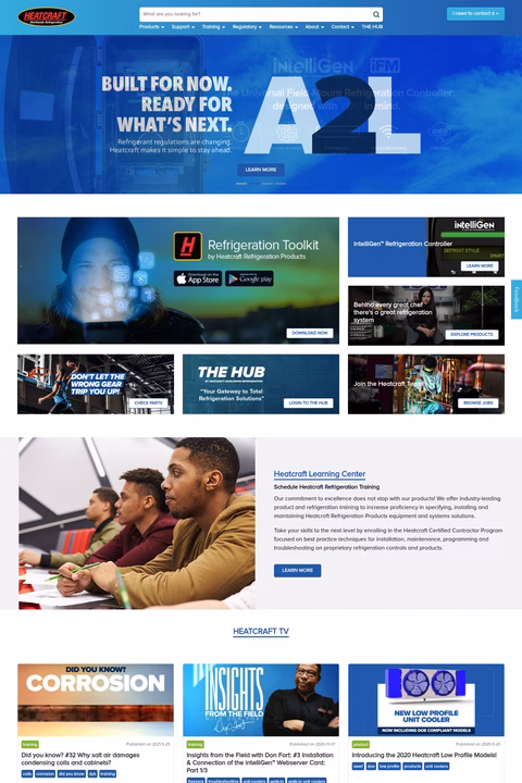 Heatcraft-Worldwide-Refrigeration Homepage 1440px