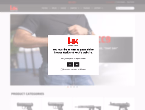 Heckler-Koch Homepage 1440px