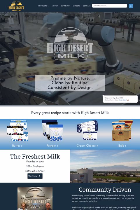 High-Desert-Milk Homepage 1440px