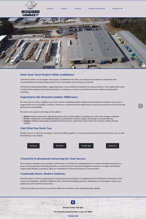 Howard-Lumber Homepage 1440px