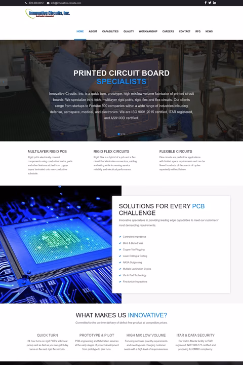 Innovative-Circuits Homepage 1440px