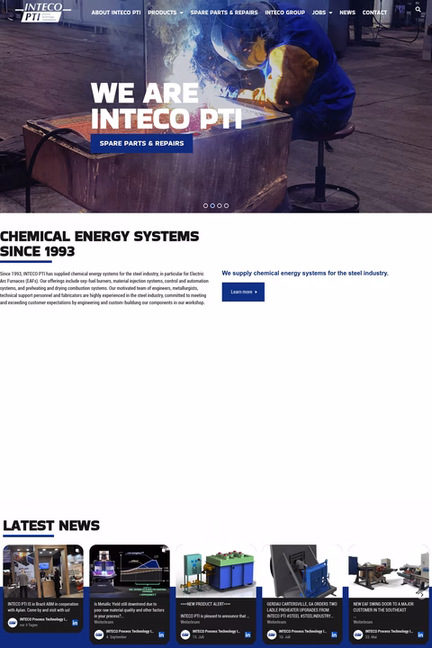 Inteco-Pti Homepage 1440px