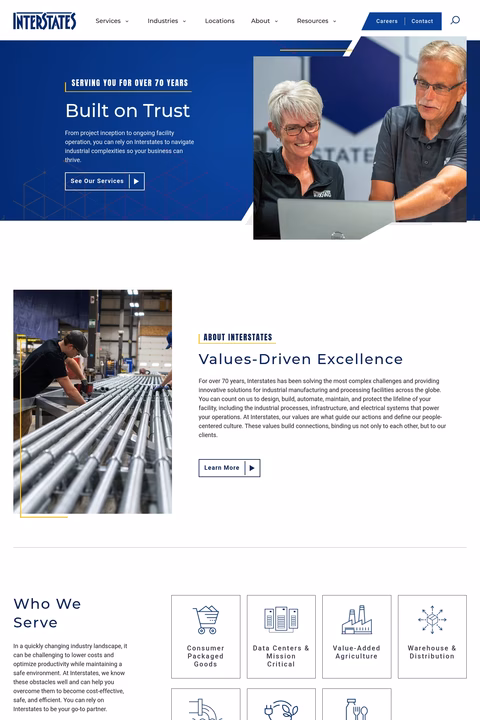 Interstates Homepage 1440px