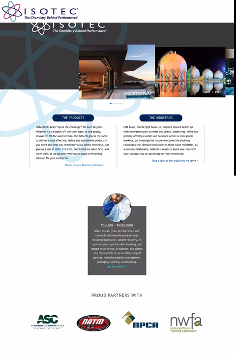 Isotec-International Homepage 1440px