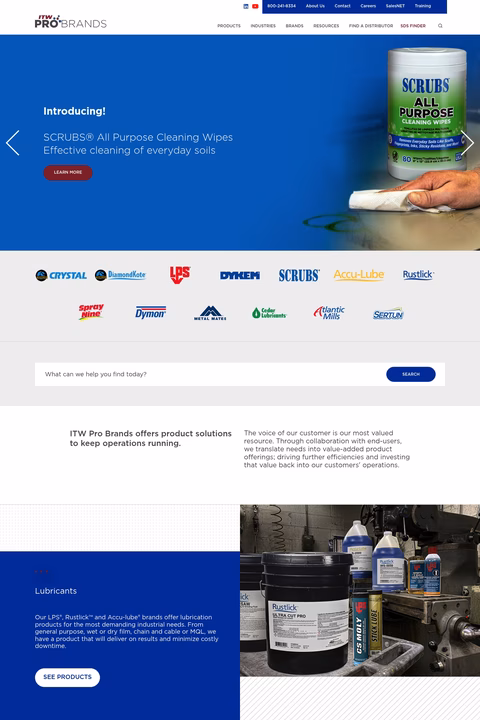 Itw-Pro-Brands Homepage 1440px