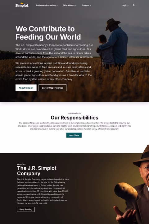 J-R-Simplot-Company Homepage 1440px