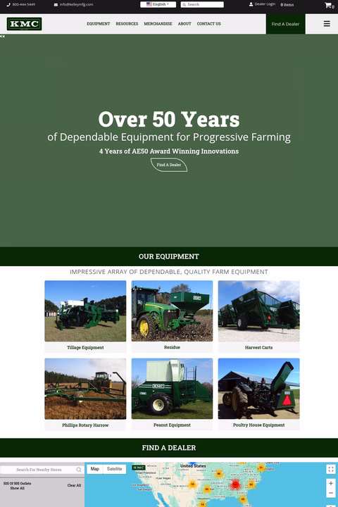 Kelley-Manufacturing-Company Homepage 1440px