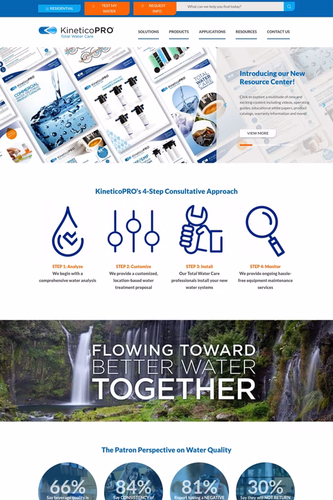 Kineticopro Homepage 1440px