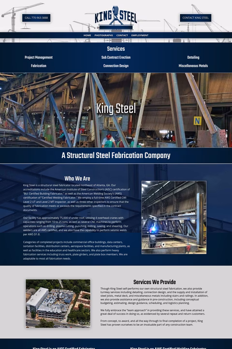 King-Steel Homepage 1440px
