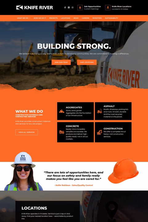 Knife-River Homepage 1440px