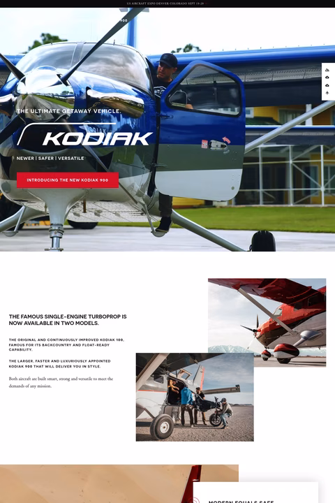 Kodiak-Aircraft Homepage 1440px