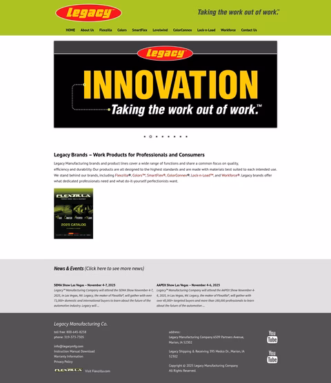 Legacy-Manufacturing Homepage 1440px
