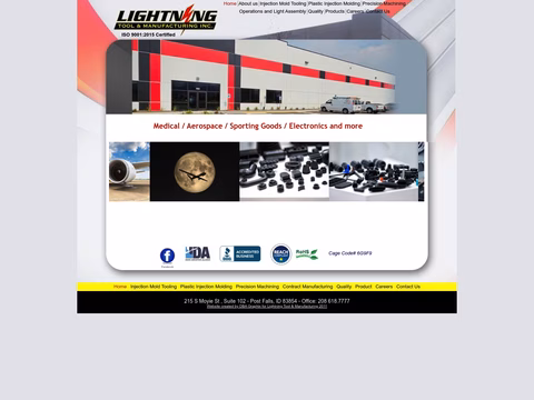 Lightning-Tool-Manufacturing Homepage 1440px