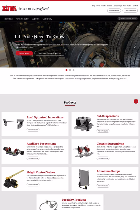 Link-Manufacturing Homepage 1440px