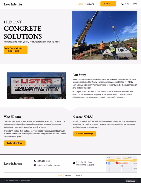 Lister-Industries Homepage 1440px