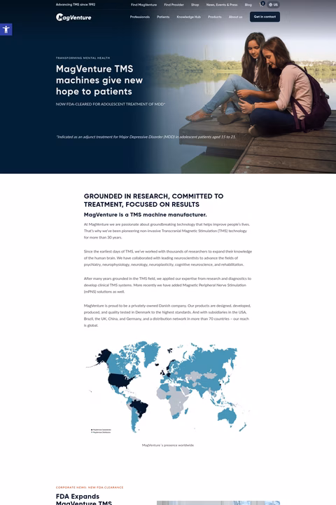 Magventure Homepage 1440px