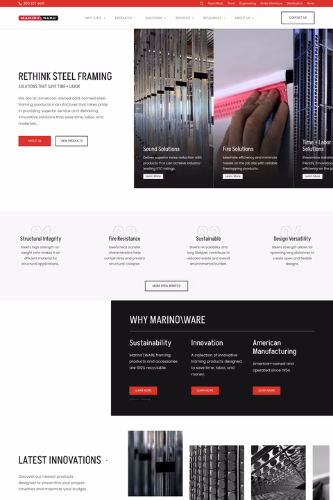 Marinoware Homepage 1440px