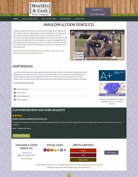 Mauldin-Cook-Fence-Company Homepage 1440px