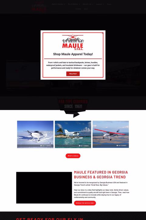 Maule-Air Homepage 1440px